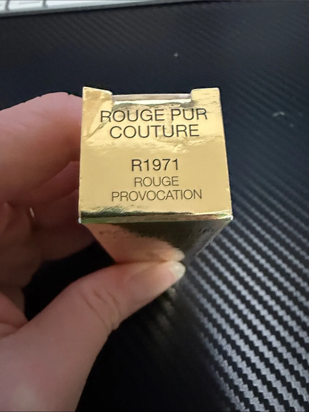 Yves Saint Laurent Gold Rouge Pur Couture Lipstick (R1971 Rouge Provocation) NI